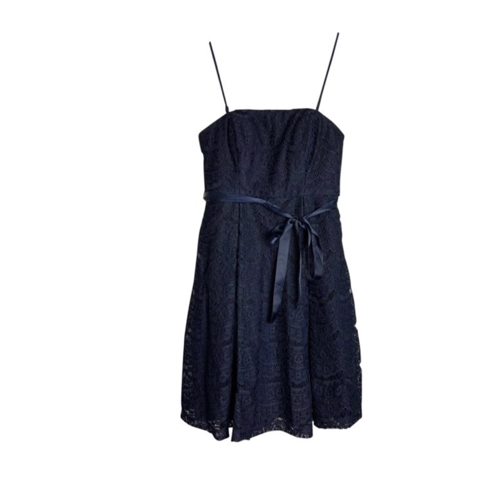 Sz 8 Jessica Simpson Navy Blue floral tea dress
